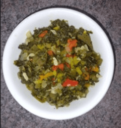 Traditional Steamed Callaloo